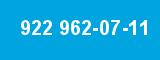 922 962-07-11